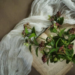 Berry Spray, Burgundy, 21.75" -Home Decor Sale Store HZ238867 6 33454