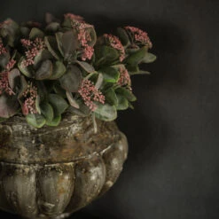 Greenery Bush With Pink Buds, 12" -Home Decor Sale Store HZ238899 3 18945