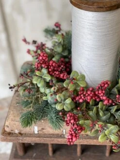 Laden Berry Candle Ring, Red, 10" -Home Decor Sale Store IMG 4938