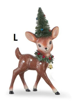 Vintage Look Reindeer With Bottle Brush Tree, 12”, 2 Size / Style Options (Pick Up Only) -Home Decor Sale Store L c83a4ec3 cd22 4abe a164 200ce1a18634