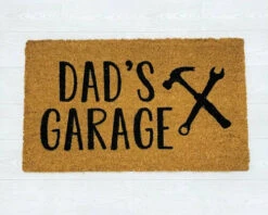 "Dad's Garage" Door Mat