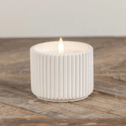 3D Flame Ribbed Cement Candle, 3 Size Options 11 3D Flame Ribbed Cement Candle, 3 Size Options -Home Decor Sale Store NY229094 02284