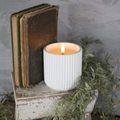 3D Flame Ribbed Cement Candle, 3 Size Options 14 3D Flame Ribbed Cement Candle, 3 Size Options -Home Decor Sale Store NY229095 1 75778