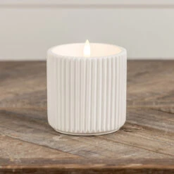 3D Flame Ribbed Cement Candle, 3 Size Options 15 3D Flame Ribbed Cement Candle, 3 Size Options -Home Decor Sale Store NY229095 84024