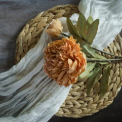 Rose Spray, Orange, 22.75"