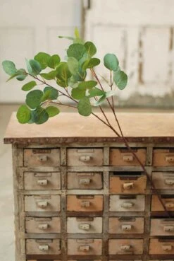 Lifted Eucalyptus Spray, Light Green, 35"