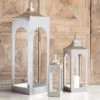 Silver Metal Lantern, 3 Size Options (Pick Up Only)
