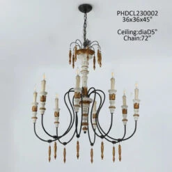 Bridgewater Stately Chandelier By Porch View Home (Pick Up Only) 5 Bridgewater Stately Chandelier By Porch View Home (Pick Up Only) -Home Decor Sale Store PHDCL230002 2
