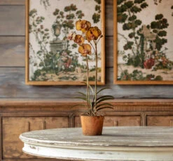 Metal Exotic Orchid By Porch View Home (Pick Up Only)