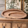 Oblong Wooden Serving Platter Tray, 2 Size Options By Porch View Home