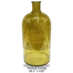 Spirits Bottle, Olive Green By Porch View Home (Pick Up Only) -Home Decor Sale Store PHDEAC210266 2