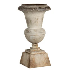 Aged Metal Urn By Porch View Home (Pick Up Only) -Home Decor Sale Store PHDEAC220049 1