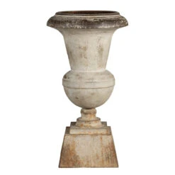 Aged Metal Urn By Porch View Home (Pick Up Only) -Home Decor Sale Store PHDEAC220049 2