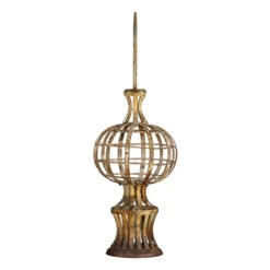 Aged Metal Garden Ornament By Porch View Home (Pick Up Only) -Home Decor Sale Store PHDEAC220051 2