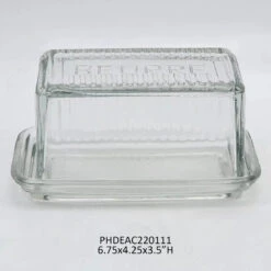 "Beurre" Vintage Style French Butter Dish By Porch View Home