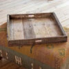 Large Primitive Wooden Tray By Porch View Home (Pick Up Only)