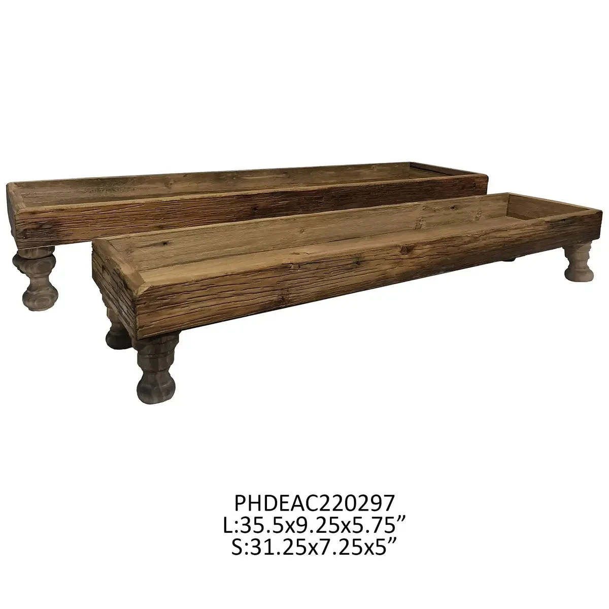 Wooden Serving Tray Riser On Turned Legs, 2 Size Options By Porch View Home 1 Wooden Serving Tray Riser On Turned Legs, 2 Size Options By Porch View Home