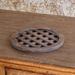 Round Lattice Charger By Porch View Home (Pick Up Only)