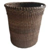 Rattan Wastepaper Trash Basket By Porch View Home