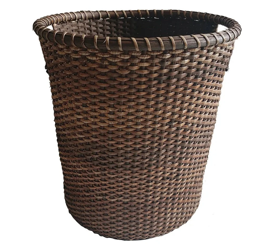 Rattan Wastepaper Trash Basket By Porch View Home 1 Rattan Wastepaper Trash Basket By Porch View Home