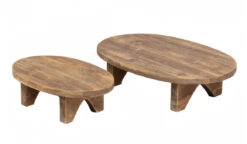 Oblong Wood Display Riser, 2 Size Options By Porch View Home (Pick Up Only)