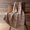 Fennel Botanical Print Cotton Throw Blanket By Porch View Home