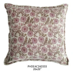 26" Clematis Botanical Print Pillow By Porch View Home