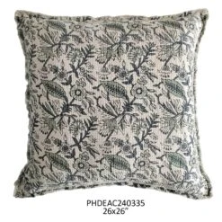 26" Cornflower Botanical Print Pillow By Porch View Home