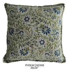 26" Plumbago Botanical Print Pillow By Porch View Home