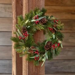 Christmas Gathering Wreath By Porch View Home (Pick Up Only)I