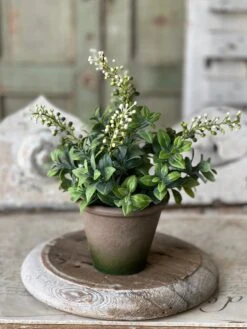 Pinch Berries Pot, White, 12"