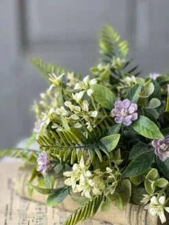 Blanche Blooms Half Sphere, Purple, 11"