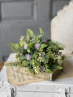 Blanche Blooms Half Sphere, Purple, 11" -Home Decor Sale Store RA90822