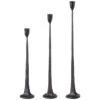 Black Iron Taper Candle Stick Holder, 3 Size Options (Pick Up Only)