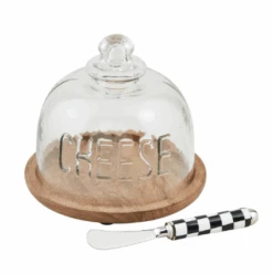 Cheese Cloche 3-Piece Set By Mud Pie (Pick Up Only)