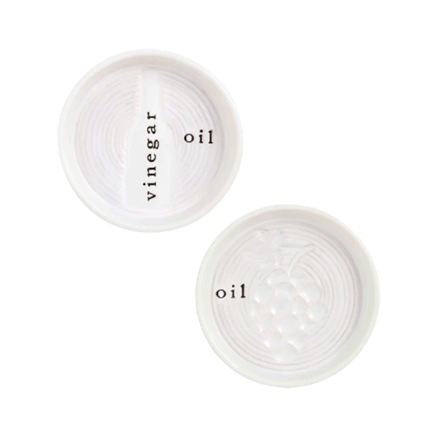 Oil & Vinegar Dipping Tidbit Dish, 2 Style Options By Mud Pie 1 Oil & Vinegar Dipping Tidbit Dish, 2 Style Options By Mud Pie