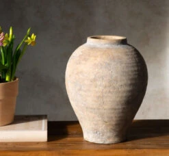 11" Terracotta Plume Vase