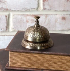 Decorative Antique Brass Service Bell