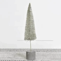 Bottle Brush Tree, Gray Olive, 14.2"