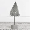 Bottle Brush Tree, Grey, 8.66"
