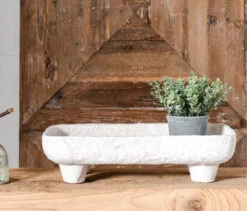 14" White Ceramic Riser