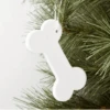 Stoneware Dog Bone Ornament