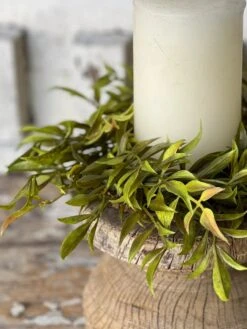 Smilax Candle Ring, Green, 10" 8 Smilax Candle Ring, Green, 10" -Home Decor Sale Store V8082GN4