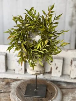 Smilax Candle Ring, Green, 10" 9 Smilax Candle Ring, Green, 10" -Home Decor Sale Store V8082GN5