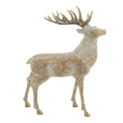 Standing Deer, Natural Finish, 13"