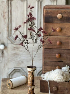 Boucle Berry Spray, Merlot, 28"