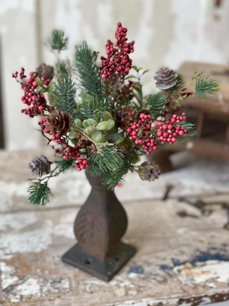 Laden Berry Bush, Red, 11" 1 Laden Berry Bush, Red, 11"