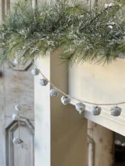 6' Winter White Bell Garland -Home Decor Sale Store XM814943