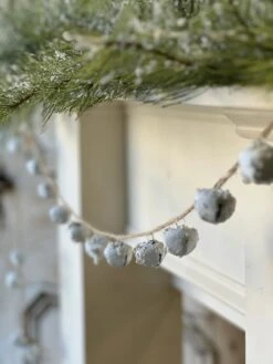 6' Winter White Bell Garland -Home Decor Sale Store XM814944