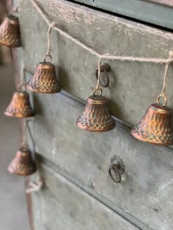 57" Copper Chorus Bell Garland -Home Decor Sale Store XMJ78842